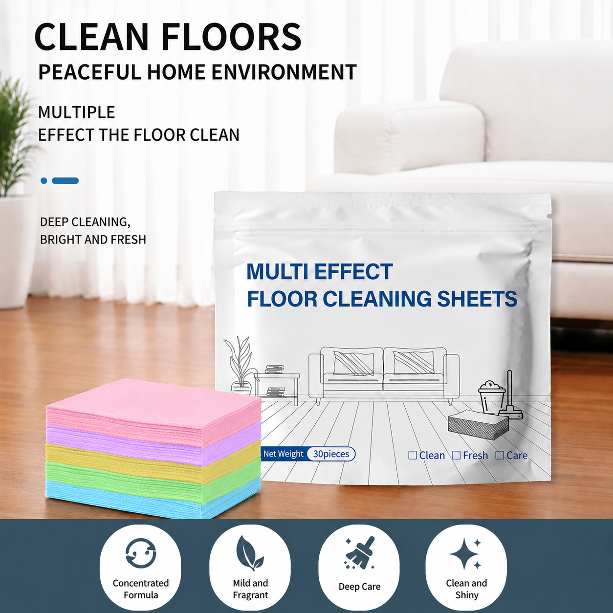Multi-Surface Antibacterial Cleaner for Hardwood, Tile & Laminate